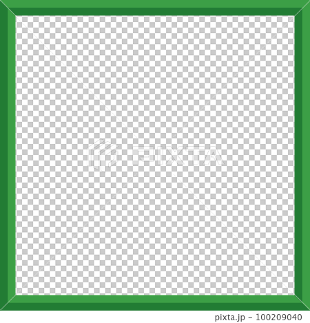 Simple green square picture frame illustration material 1:1 100209040