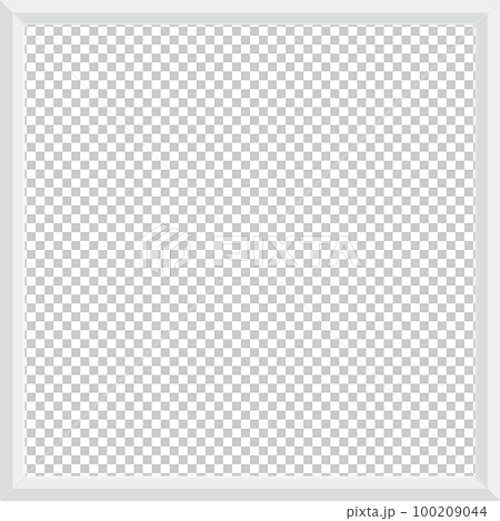 簡約白色方形相框插畫素材1:1 100209044