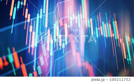 Indicators including volume analysis for professional technical analysis on the monitor of a computer. Indicators including volume analysis for professional technical analysis on the monitor of a computer. 100211752