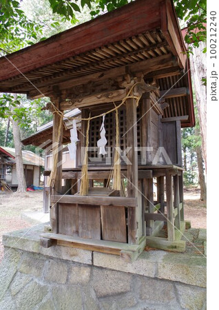 信州 安曇野 堀金の上堀諏訪神社 秋葉社本殿 安曇野の名匠 立川豊八の作品 文政年間の建立 信州 安曇野 堀金の上堀諏訪神社 秋葉社本殿 安曇野の名匠 立川豊八の作品 文政年間の建立 100212240