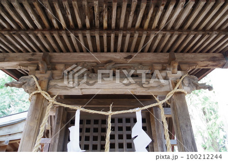 信州 安曇野 堀金の上堀諏訪神社 秋葉社本殿 安曇野の名匠 立川豊八の作品 文政年間の建立 信州 安曇野 堀金の上堀諏訪神社 秋葉社本殿 安曇野の名匠 立川豊八の作品 文政年間の建立 100212244