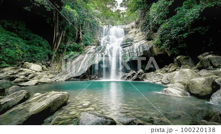 滝 滝つぼ 背景素材 滝 滝つぼ 背景素材 100220138