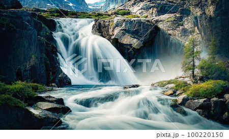 滝 滝つぼ 背景素材 滝 滝つぼ 背景素材 100220150