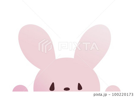 うさぎのレター素材 100220173