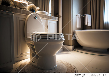 ラグジュアリーなホテルのバスルーム ラグジュアリーなホテルのバスルーム 100224813