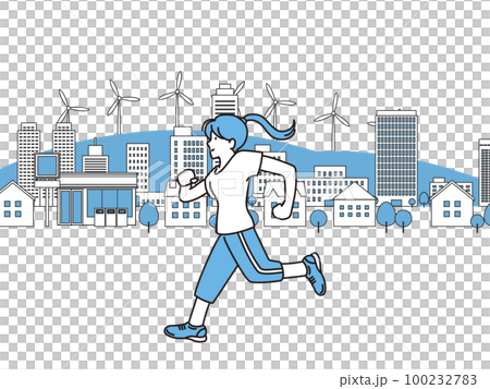 慢跑跑步運動材料 100232783