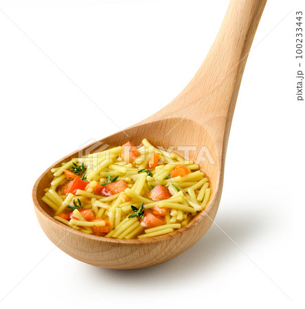 noodles and vegetable soup noodles and vegetable soup 100233443