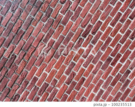 レンガブロックの壁面テクスチャ素材 100235513