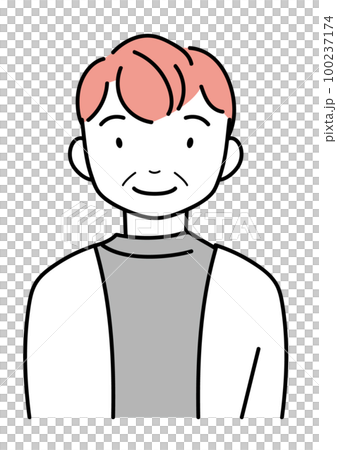 Smiling middle-aged man upper body 100237174