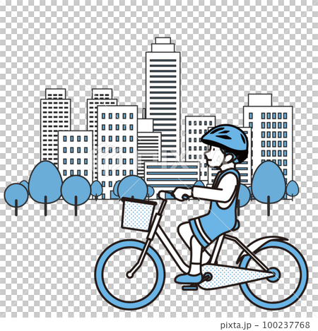 騎行形像素材 100237768