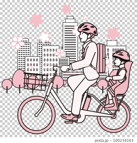 サイクリング　イメージ素材 100238163