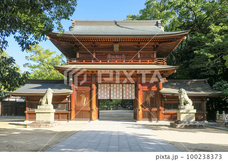 愛媛・大三島 大山祇神社 総門 愛媛・大三島 大山祇神社 総門 100238373