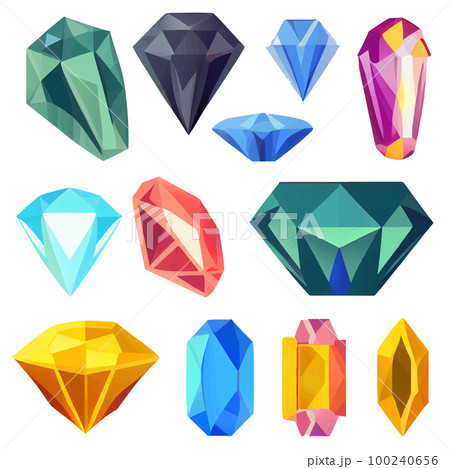 vector set illustration in cartoon style of golden trophy and stones vector set illustration in cartoon style of golden trophy and stones 100240656