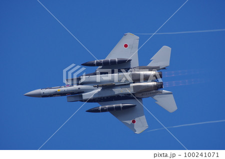 航空祭で機動飛行を行う航空自衛隊 アグレッサー部隊のF-15 航空祭で機動飛行を行う航空自衛隊 アグレッサー部隊のF-15 100241071