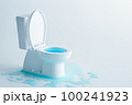 トイレの水漏れ　写真素材 100241923