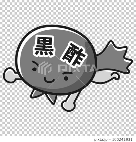 黑醋英雄人物插畫（黑白） 100241931