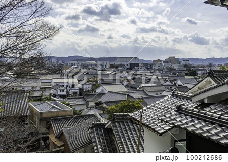 倉敷美観地区　街並み　岡山県倉敷市 100242686