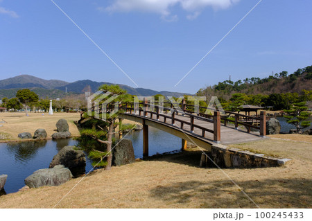 福井県敦賀市総合運動公園の池 100245433