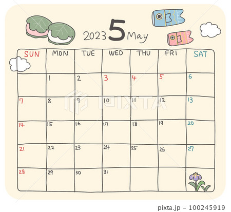 2023年5月カレンダー 100245919