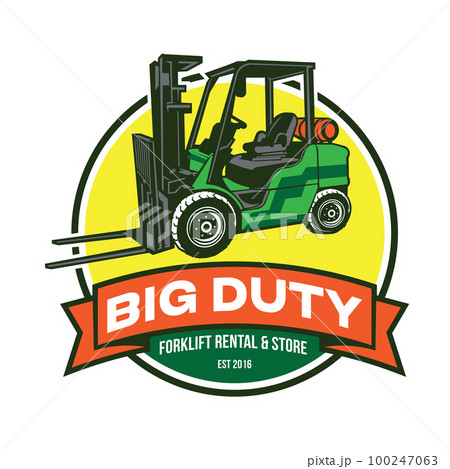 Forklift vector illustration, perfect for Equipment Store and Rental Company 100247063