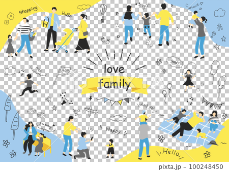 家庭育兒插畫素材合集 100248450