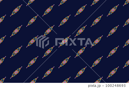 Ethnic seamless pattern. Vector geometric Tribal African Indian traditional embroidery background, Bohemian fashion. Ikat fabric carpet batik ornament textile decoration, wallpaper folklore style. Ethnic seamless pattern. Vector geometric Tribal African Indian traditional embroidery background, Bohemian fashion. Ikat fabric carpet batik ornament textile decoration, wallpaper folklore style. 100248693