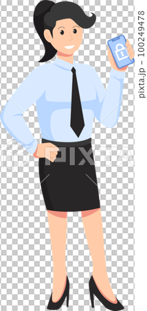 Digital data protection illustration with cyber security cartoon character. Cloud computing network safety concept 100249478