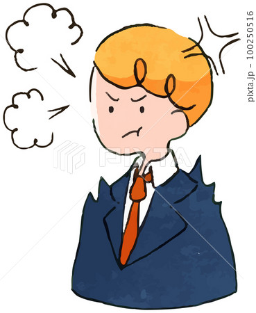 おしゃれでかわいい手書き風ビジネスマンのイラストセット (怒る,プンプン,憤慨,イライラ) おしゃれでかわいい手書き風ビジネスマンのイラストセット (怒る,プンプン,憤慨,イライラ) 100250516