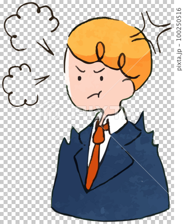 おしゃれでかわいい手書き風ビジネスマンのイラストセット (怒る,プンプン,憤慨,イライラ) おしゃれでかわいい手書き風ビジネスマンのイラストセット (怒る,プンプン,憤慨,イライラ) 100250516