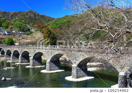 【大分県】晴天の耶馬渓橋 【大分県】晴天の耶馬渓橋 100254902