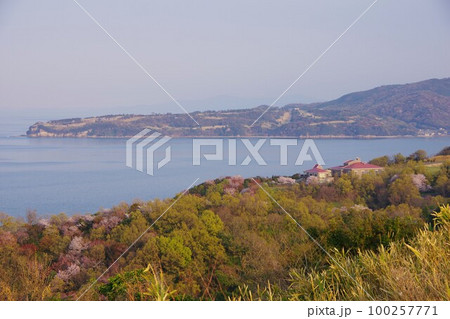 香川県さぬき市　大串半島と志度カントリークラブ　 100257771