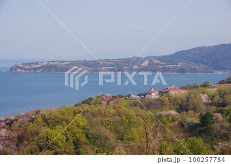 香川県さぬき市　大串半島と志度カントリークラブ　 100257784