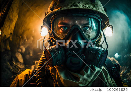 Rescuer dismantles debris after earthquake in Turkey created with generative AI technology Rescuer dismantles debris after earthquake in Turkey created with generative AI technology 100261826