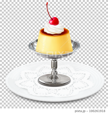 Pudding illustration real Pudding illustration real 100261918
