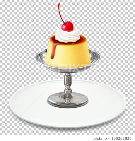 プリン イラスト リアル 100261926