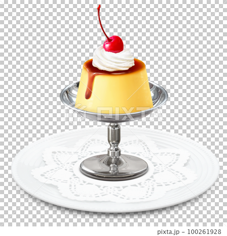 Pudding illustration real 100261928