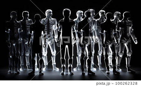 translucent peacocks created with generative AI technology 100262328