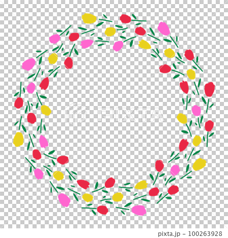 Tulip circular frame multicolor Tulip circular frame multicolor 100263928