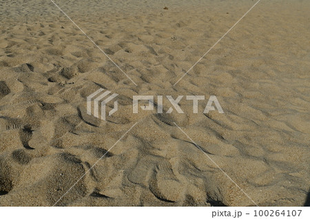 砂浜と地面 砂浜と地面 100264107