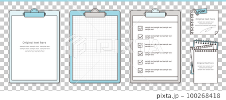 binder; clipboard; memo illustration frame set binder; clipboard; memo illustration frame set 100268418