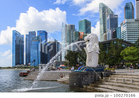 【シンガポール】マーライオンパーク 【シンガポール】マーライオンパーク 100270166