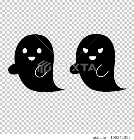 Simple black ghost Halloween multiple 100271005