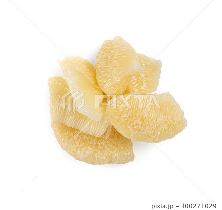 Pomelo Fruit Pieces Isolated on White, Big Yellow Grapefruit Pulp, Healthy Diet Pummelo Pomelo Fruit Pieces Isolated on White, Big Yellow Grapefruit Pulp, Healthy Diet Pummelo 100271029