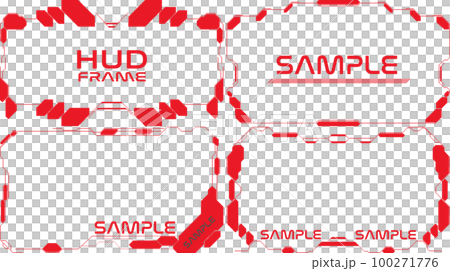 HUD frameset red - Stock Illustration [100271776] - PIXTA