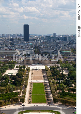 Aerial view of the Champ de Mars in Paris Aerial view of the Champ de Mars in Paris 100275157
