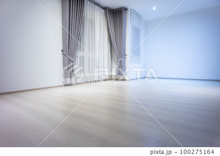 Interior design in bedroom at night. 100275164