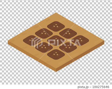 農場ゲームのイラスト_種まき_アイソメトリック 農場ゲームのイラスト_種まき_アイソメトリック 100275646