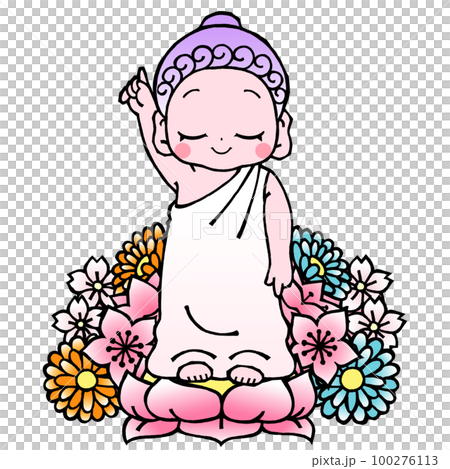 誕生釈迦仏(花あり 誕生釈迦仏(花あり 100276113