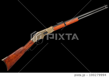 Old west period .44-40 caliber Winchester lever-action repeating rifle 100279994