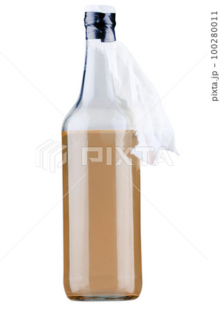 Molotov cocktail isolated on white Molotov cocktail isolated on white 100280011